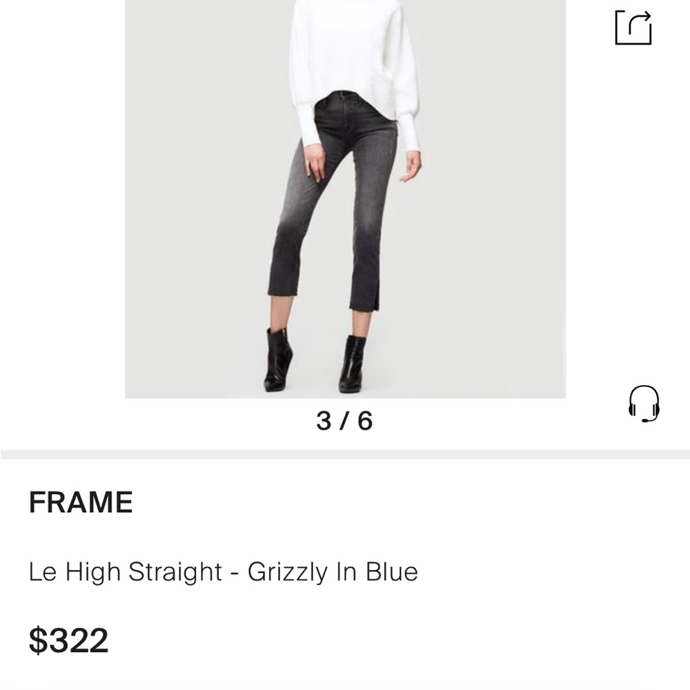 Frame size 27 straight jeans